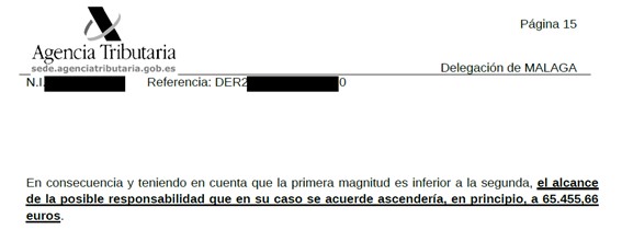 Anulación derivación responsabilidad caso 2