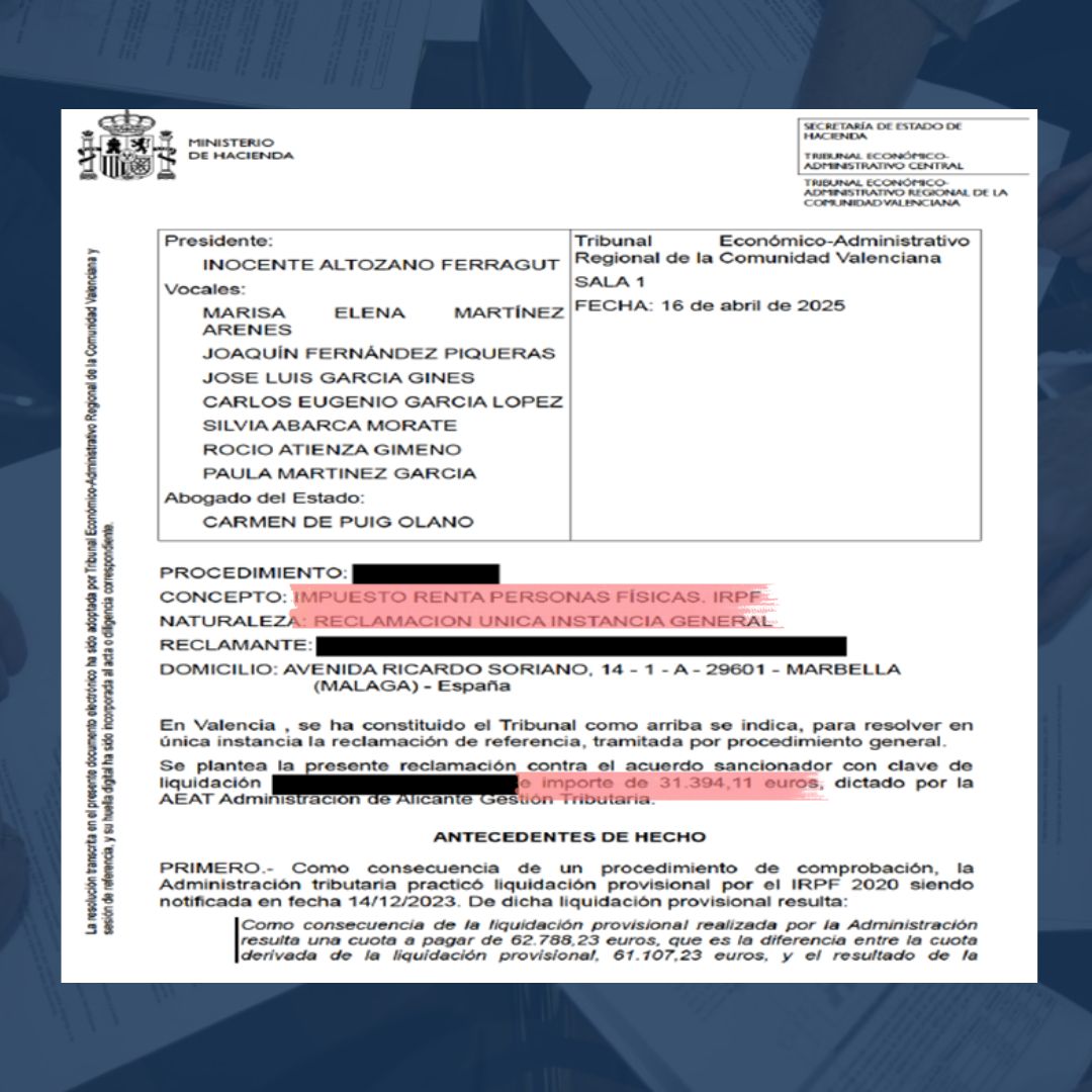 Caso Reclamación comprobación de valores 1