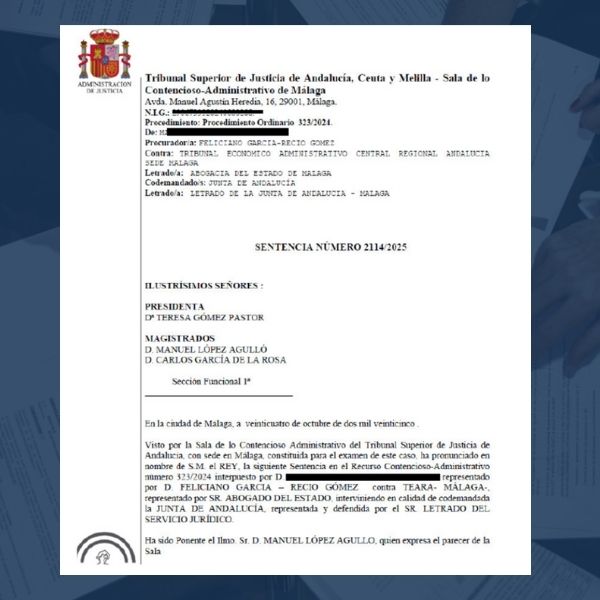 Carta Hacienda Sentencia Deuda Impuesto Sucesiones