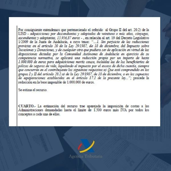 Estimación deuda Hacienda impuesto sucesiones