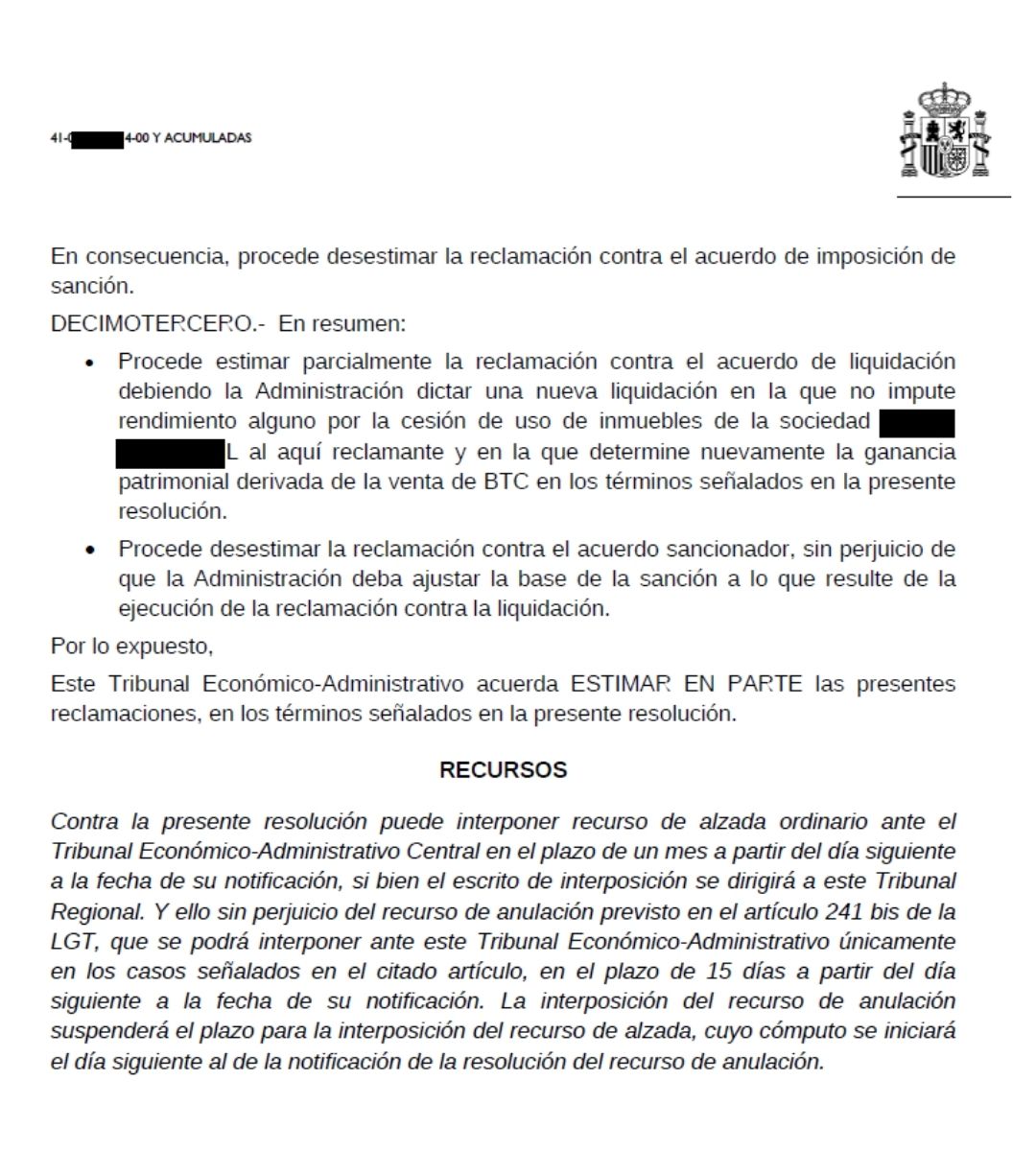Expertos en procedimientos económico-administrativos -Damaso Roldan - abogados (EJEMPLO)