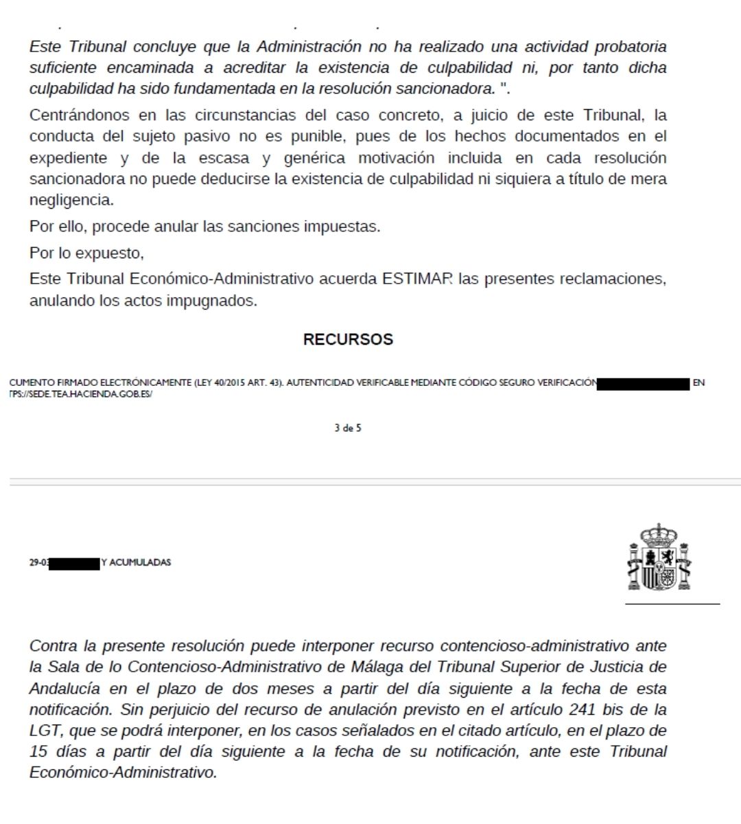 Expertos en procedimientos económico-administrativos -Damaso Roldan - abogados ( EJEMPLO 5)