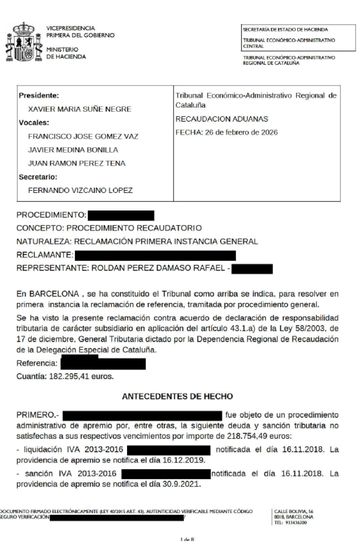 ANULAMOS DERIVACION DE RESPONSABILIDAD TRIBUTARIA - Damaso Roldan Abogados