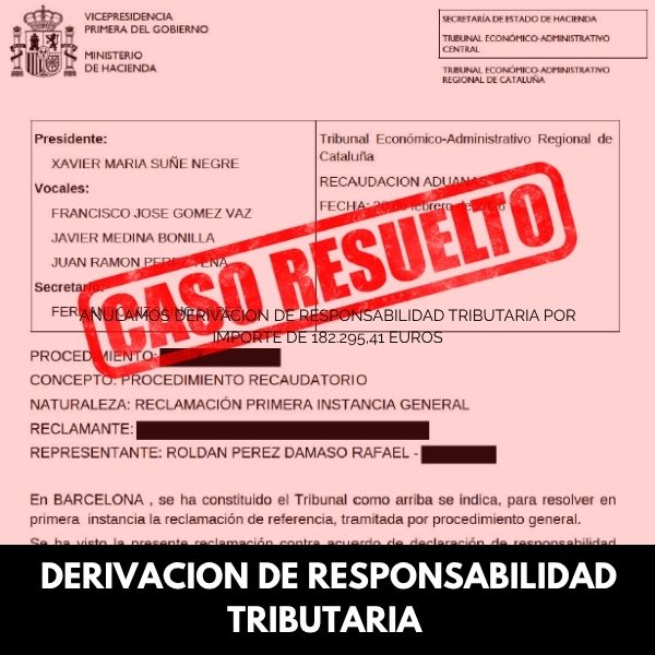 DERIVACION DE RESPONSABILIDAD TRIBUTARIA